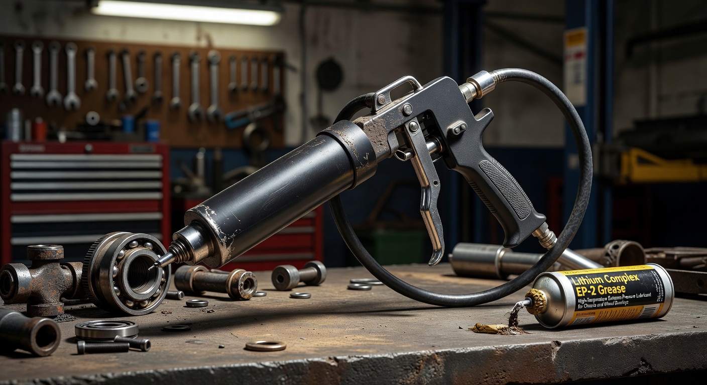 Professional grease gun tool for lubrication
