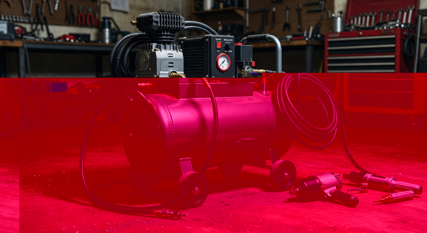 Air compressor for workshop use